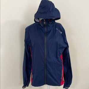 Sperry Ski Jacket Blue and red Water-Resistant Hooded rain coat